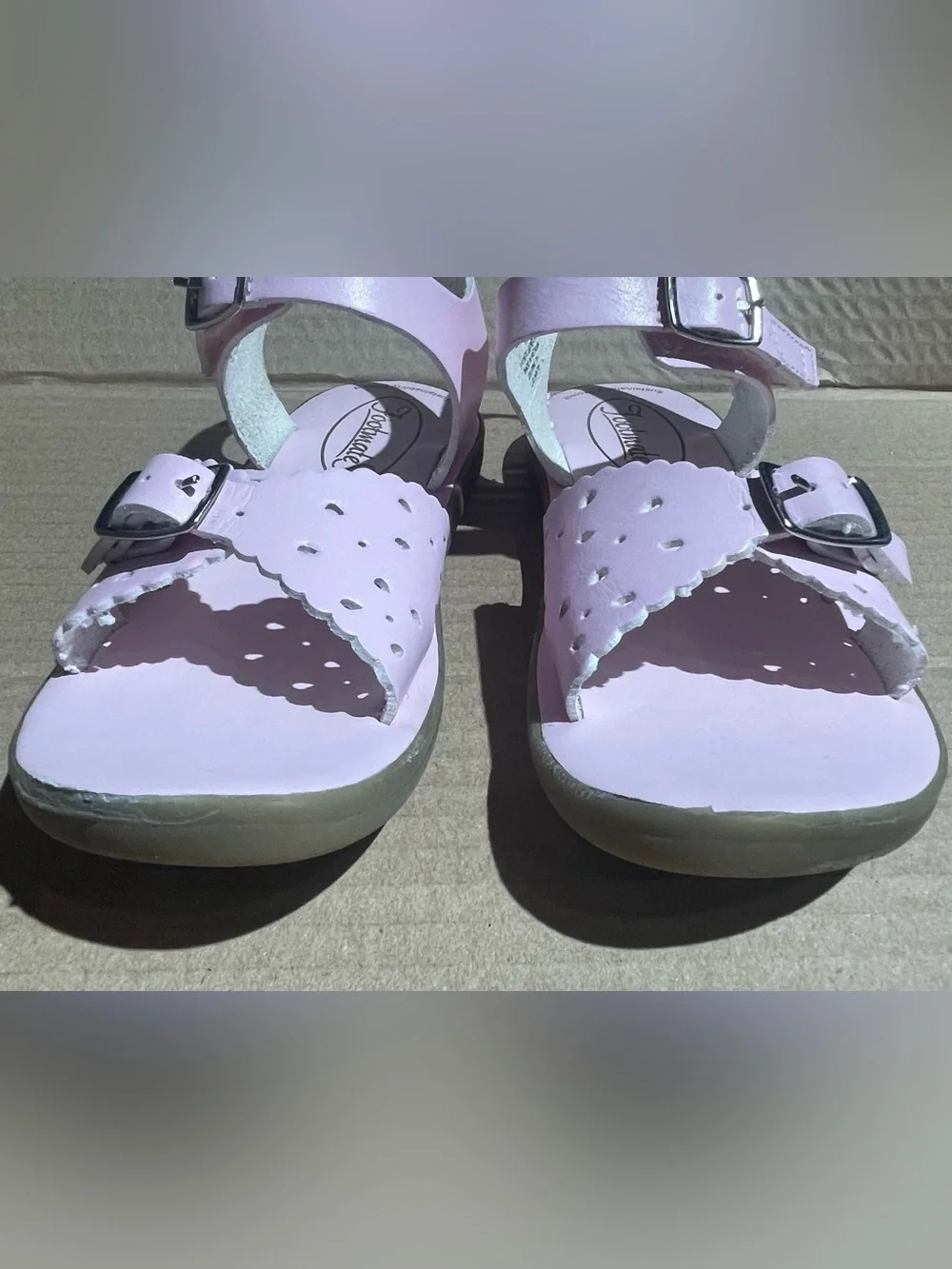 FootMates Light Pink Buckle Sandals for Kids